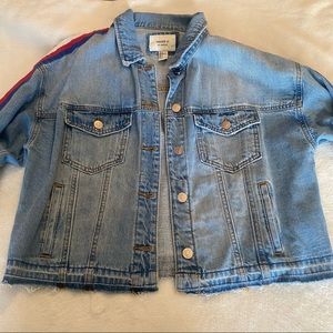 Forever 21 Cropped Blue Jean Jacket L